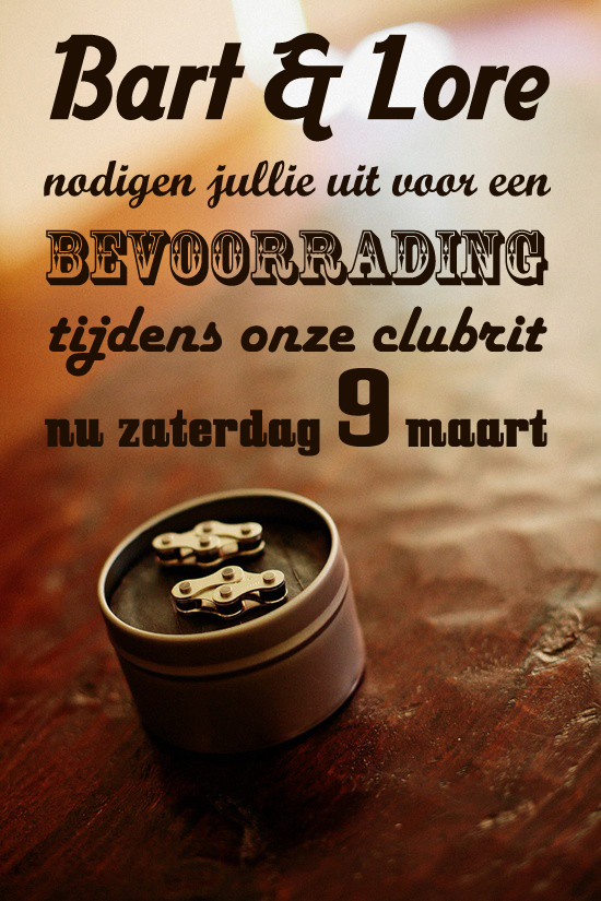 Uitnodiging huwelijksdrink 9 maart 2013