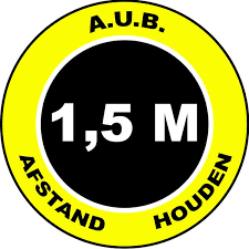 1,5 meter afstand tape | Corona stickers winkel | Flow in Motion